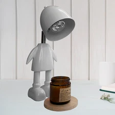Gray Robot Candle Warmer Lamp with Timer