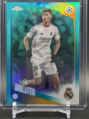 2026 Topps Chrome UEFA comp Dean Huijsen /150 Real Madrid Kit