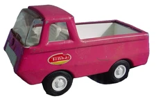 PINK Mini TONKA Cab Over Pick-up Truck Van / 4.5 " long 1970's Used / good tires