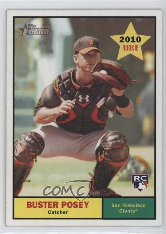 2010 Topps Heritage Buster Posey #114 18kw