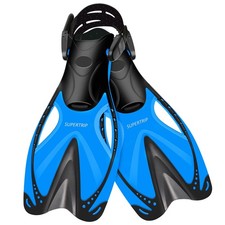 Kids Snorkel Fins, Swim Fins for Lap Swimming, Adjustable Short Flippers, Tra...
