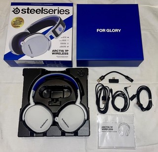 SteelSeries Arctis 7P Wireless 2.4ghz Over Ear Gaming Headset White for PS5 PS4