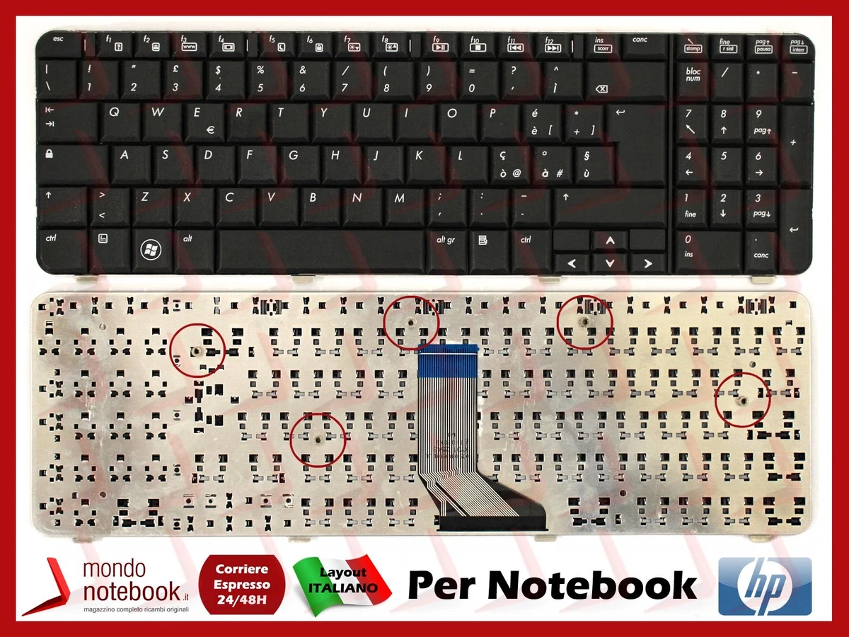 PORTATIL MOVIL - Teclado Compatible con HP ELITEBOOK 8440P 8440W SIN