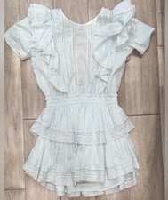 LoveShackFancy Natasha mini Baby dress blue xs