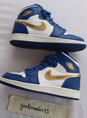 Nike Air Jordan 1 Retro High BG Deep Royal Blue 2016 Größe 38 EU US 5,5 ohne Karton