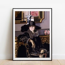 Art print Cadell - A Lady in Black 1926 gallery wall art picture giclee poster