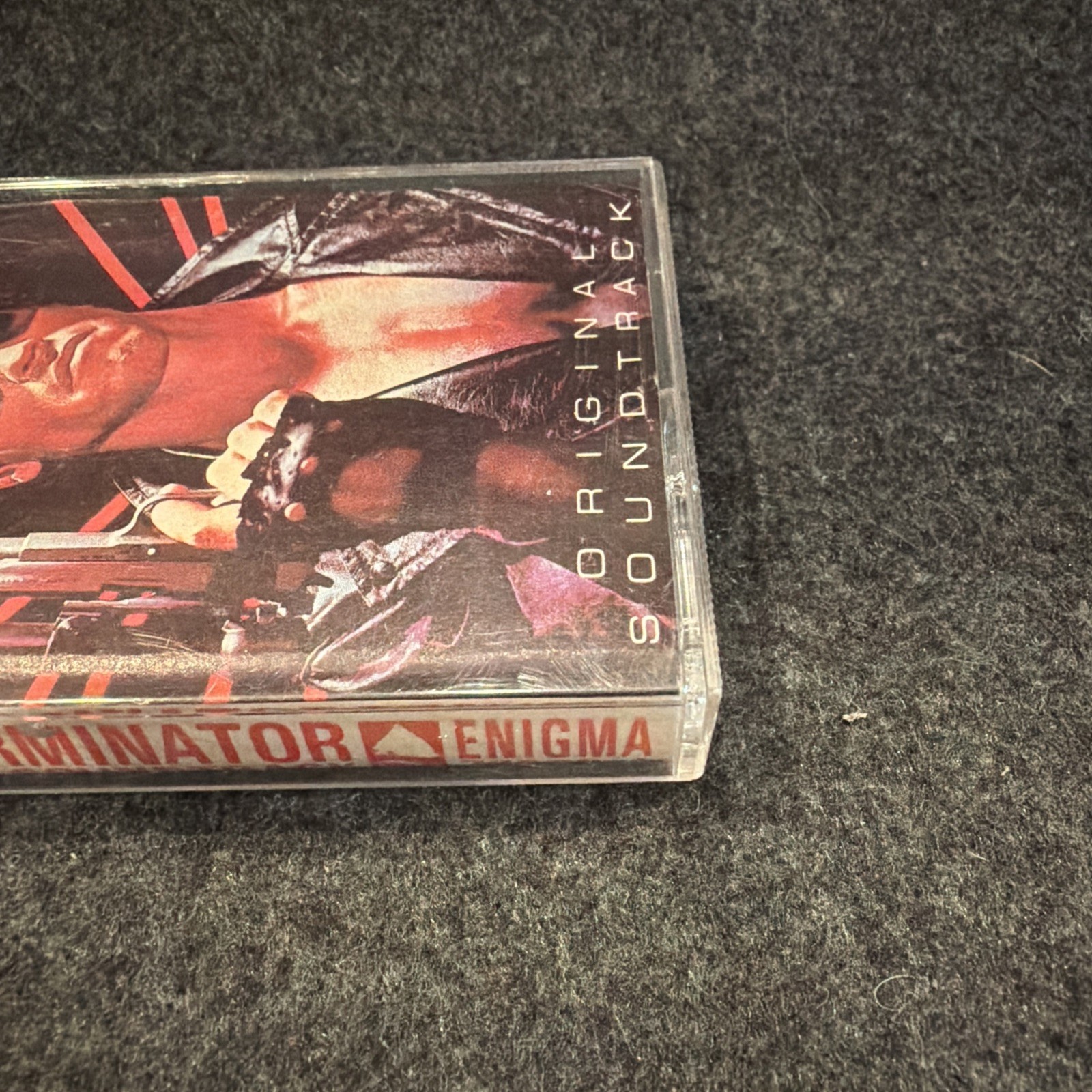 the terminator Original Soundtrack Cassette Tape Enigma 72000-4 Used