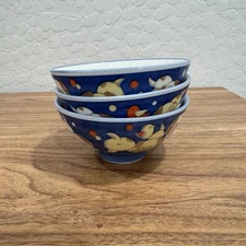 Schen Rice Noodle Bowls Set of 3 Porcelain Puppies Dogs Mini Small Kawaii