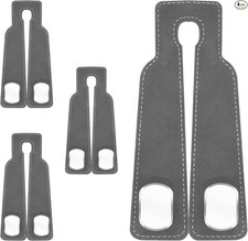 2 in 1 Headrest Hooks - Double Hooks for Purses and Bags, Car Seat-Gray-4 Pack