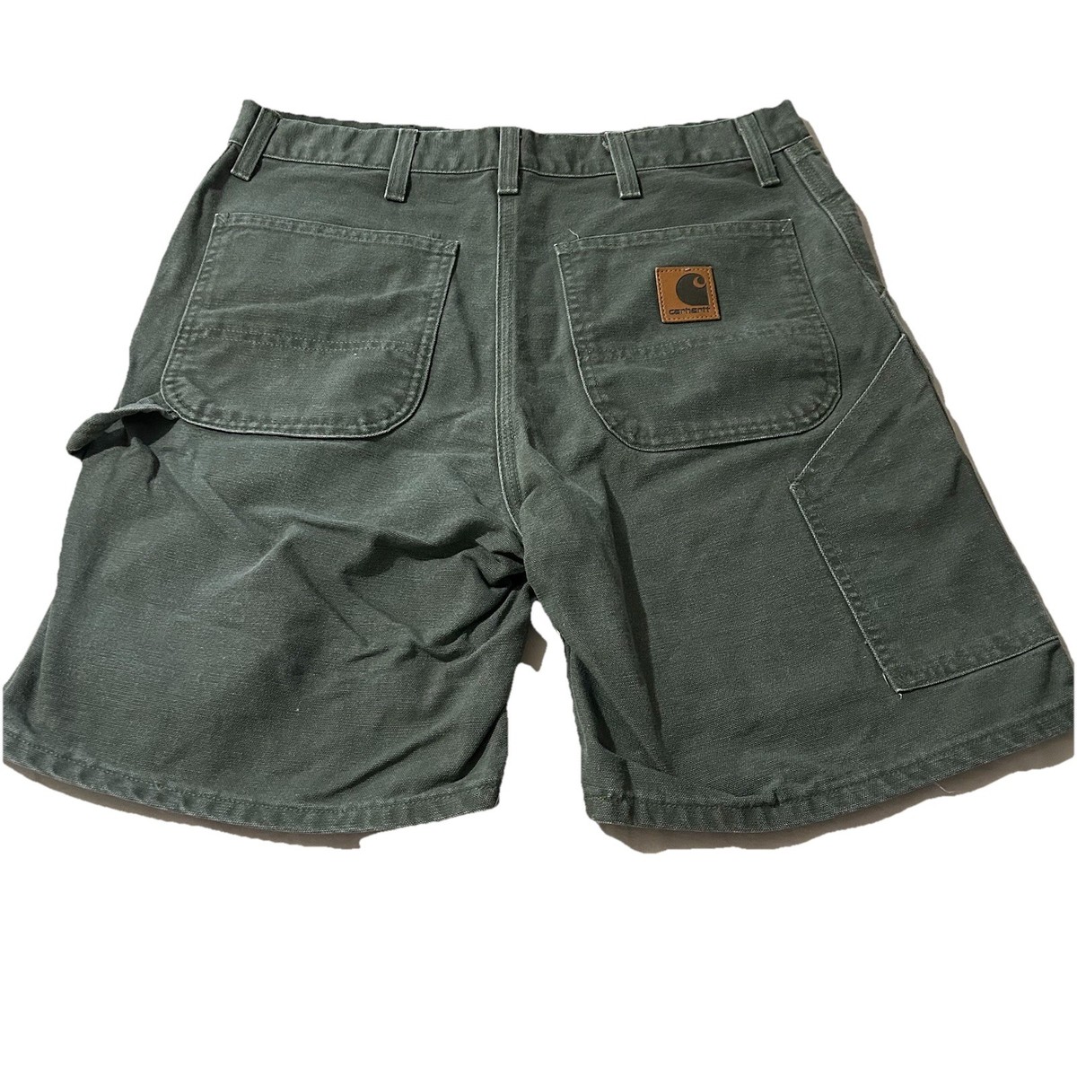 Vintage Y2K Carhartt B25 MOS Green Carpenter Shorts Size 34 | eBay