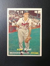 1957 Topps Set-Break #127 Bob Buhl Free Shipping 