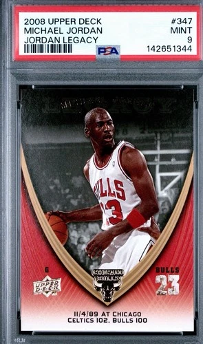 2008-09 Upper Deck Michael Jordan Legacy Card #347 PSA 9 Population of 3!