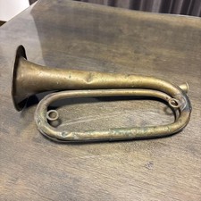 Old Japanese Army Bugle, Charge Bugle, Army Military Antique, Vintage Retro D1-A