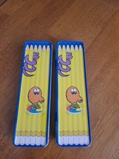 QBert Q-Bert Q Bert Metal Pencil Case 1983 Mylstar Vintage