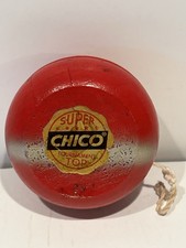 Vintage Super CHICO Tournament Top  SANTA  RED/WHITE YO-YO NOS