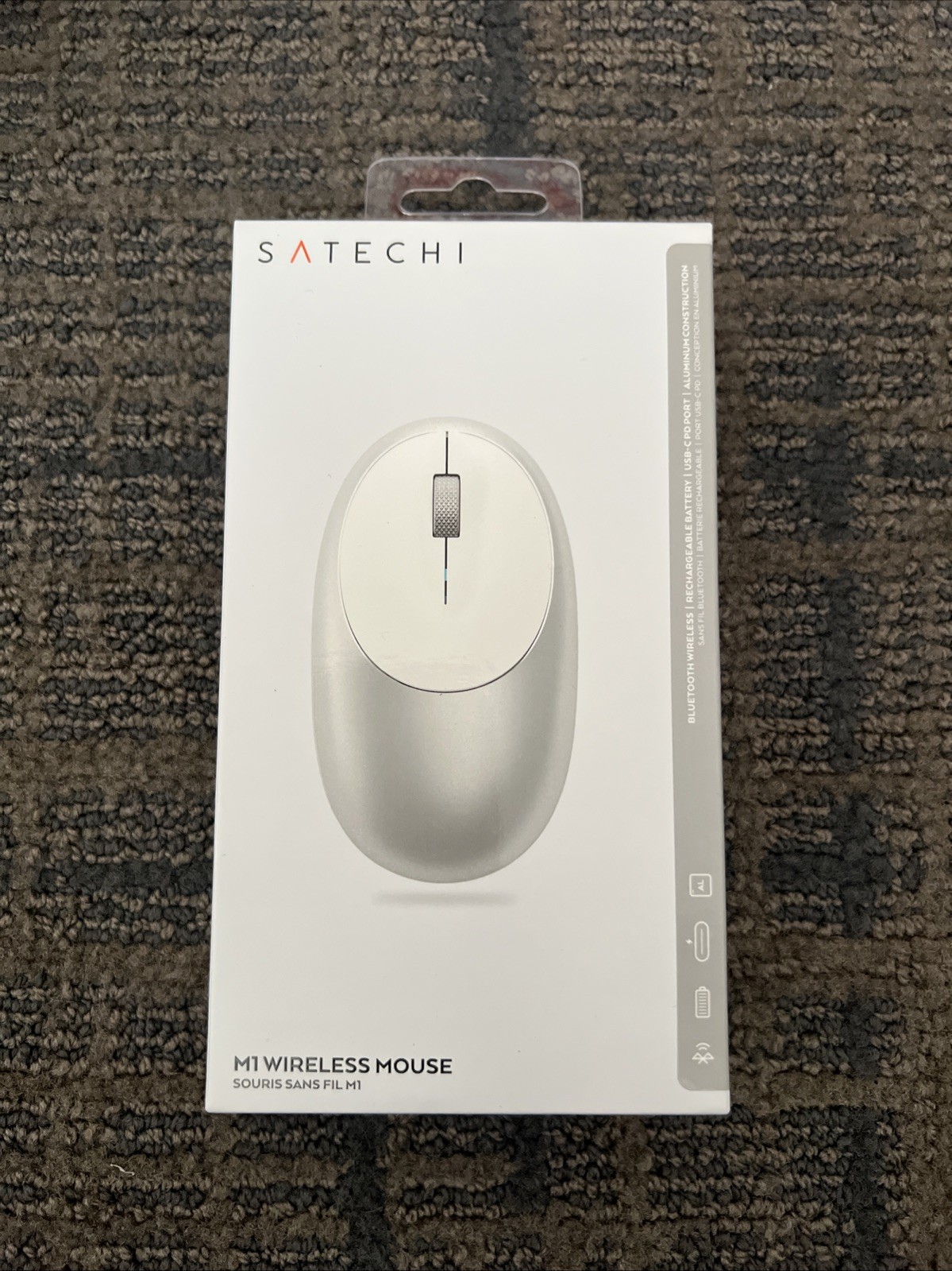 Bluetooth Wireless Mouse for MacBook Pro M1 Rechargeable USB-C