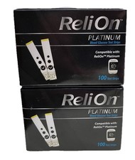 200 ReliOn Platinum Glucose Test Strips Exp 12/26 1/27 37.99 Free Ship