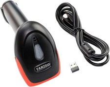 2.4Ghz Wireless C2010 USB Handheld Barcode Scanner Cordless 1D 2D QR Code Laser