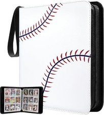 990 Pockets Baseball Card Binder, Trading Card Binder with 55 Removable Sleeves