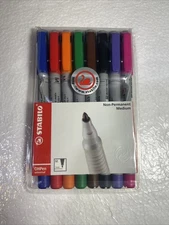 Stabilo Ohpen Non Permanent Medium Set Of 8 Marker Pen
