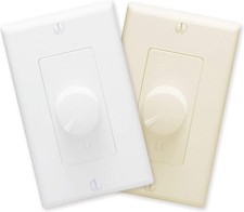 RUSSOUND ALT126R DECORA VOLUME CONTROL, WHITE/LIGHT ALMOND