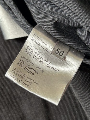 Dior Homme VTG Italy Made Men's Black Double Breasted Trench Coat EU50 UK40 - Picture 5 of 9