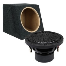 Subwoofer für BMW 3er E36 Cabrio | ESX SXE8D2 20cm Bass + Gitter + Auto Gehäuse