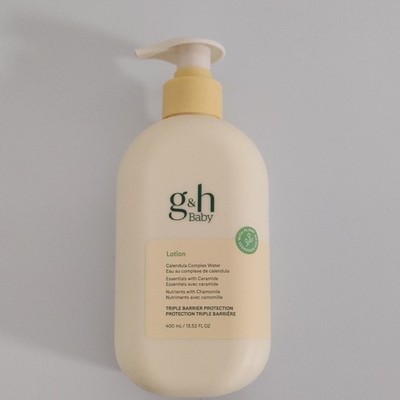 g&h Baby Lotion Calendula Complex Water 400 mL (13.5 fl oz) Pump Bottle