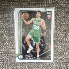 Topps 2025-26 Hugo Gonzalez Rookie #228 Boston Celtics NBA Basketball