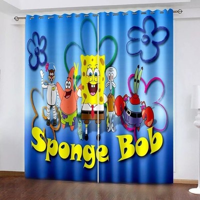 04.SpongeBob SquarePants Vorhänge Benutzerdefinierte Abmessungen Schlafzimmer