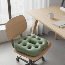 Ventilated Pvc Seat Cushion Portable Ergonomic Chair Pad Donut Pillow For