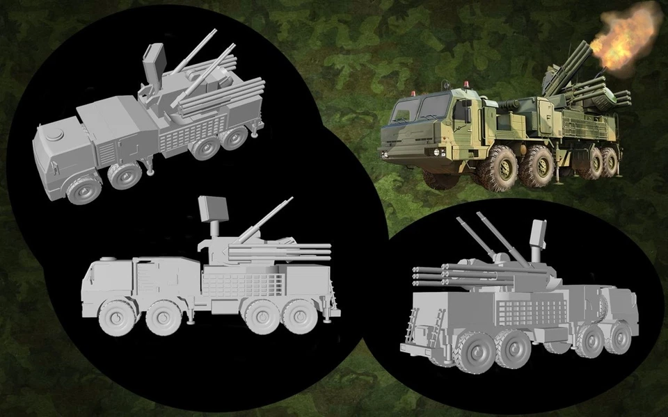 Kit maqueta para montar y pintar - Vehículo militar .  Pántsir-S1 AA . 1/72 - Immagine 3 di 4