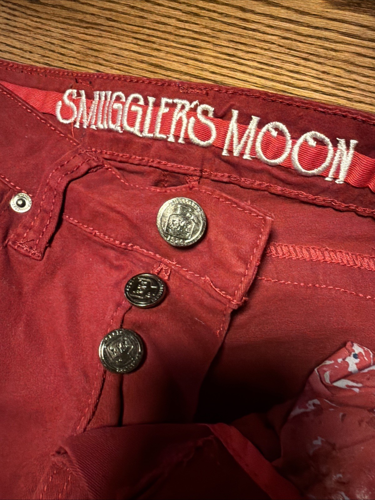 Smuggler’s Moon Red Multipocket Distressed Jean 3… - image 11
