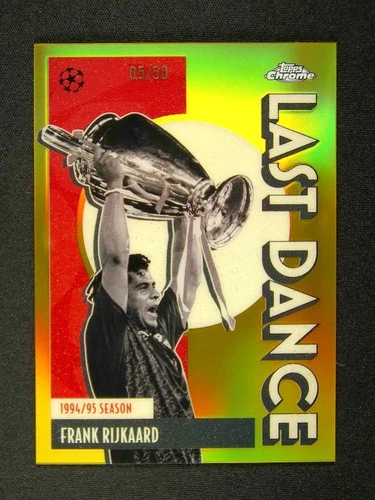 2025-26 Topps Chrome UEFA Frank Rijkaard Last Dance Gold /50