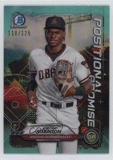 2021 Bowman Positional Promise Aqua Refractor 110/125 Kristian Robinson 19bb