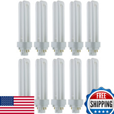 Sunlite Compact Fluorescent PLD 4-Pin Double U-Shaped Twin Tube, 18 Watts, 120 V