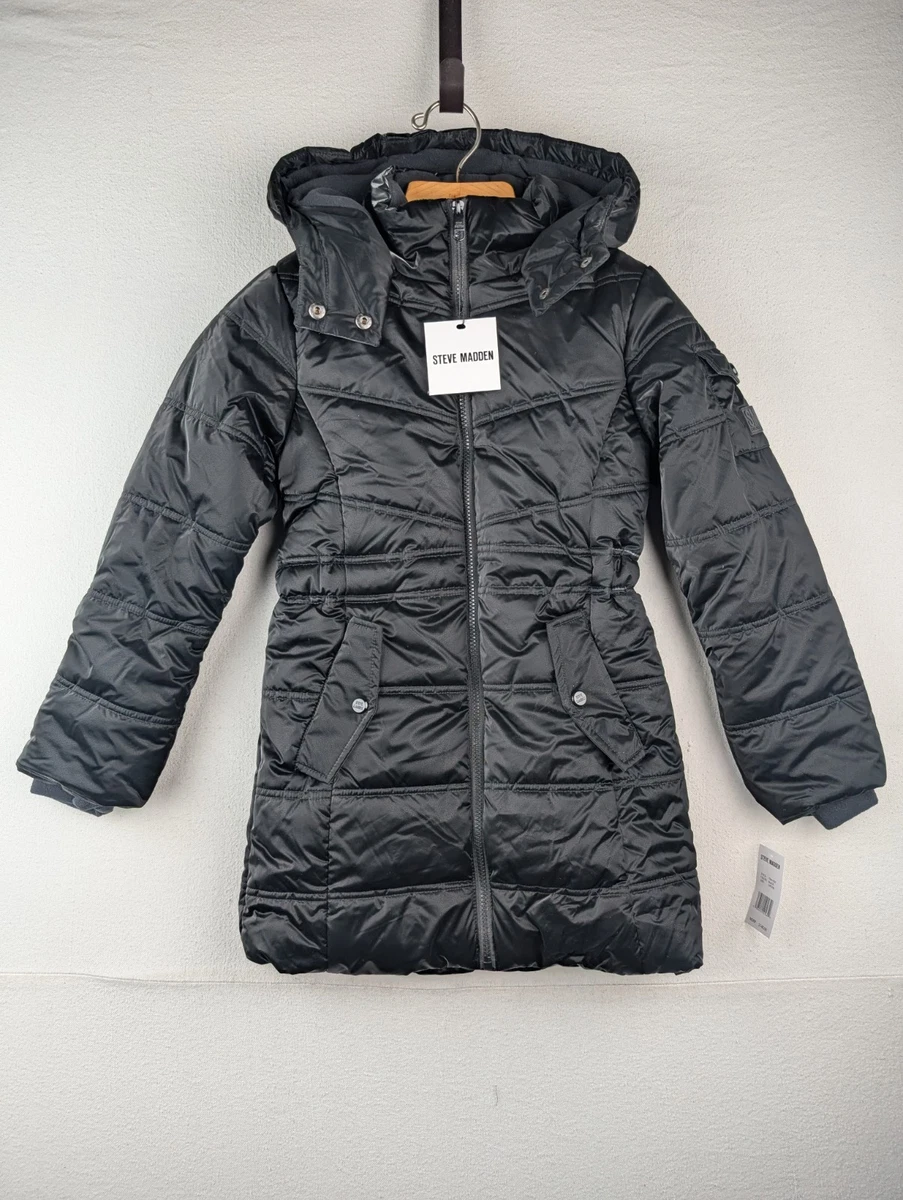 Manteau Fille Steve Madden – Doudoune Blanche, Taille 3T, Polyester, Occasion
