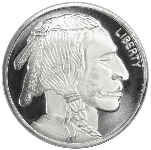 1 Troy oz Buffalo .999 Fine Silver Round