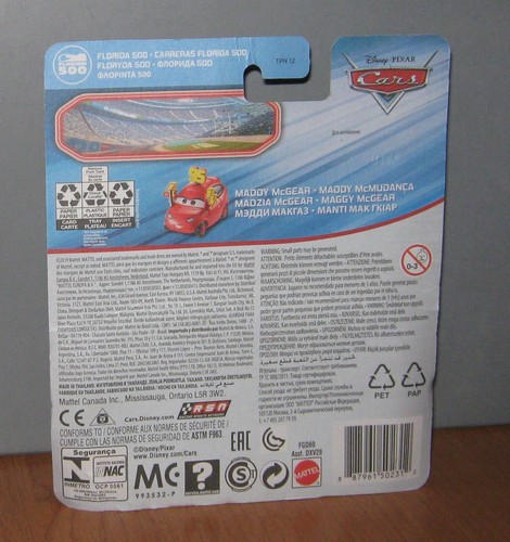 Mattel Disney Pixar Cars Maddy McGear Florida 500 - Picture 2 of 3