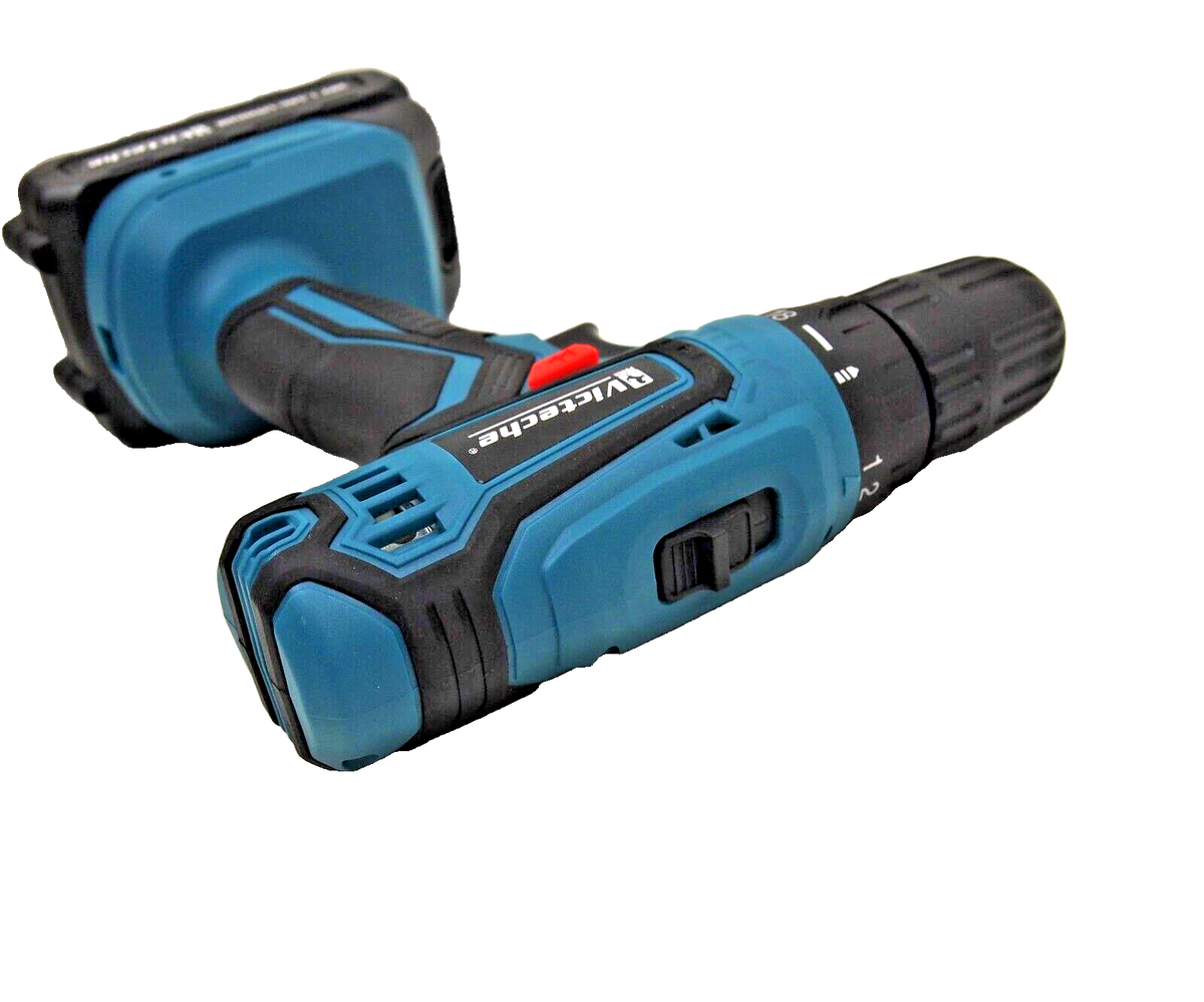 Victeche 20V Cordless Drill Driver Kit LEDs with 2-20v Lithium