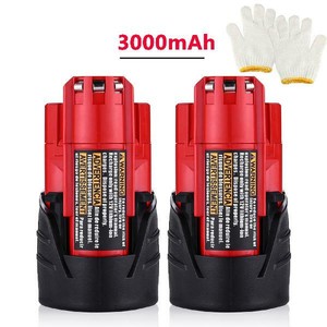 Powerextra-2-Pack-12V-3000Mah-Battery-For-Milwaukee-M12-48-11-2411-Lithium-12-V