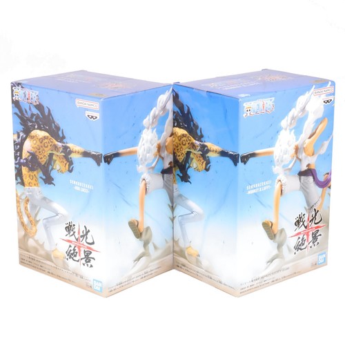 One Piece Luffy Gear 5 Rob Lucci Figure Set Senko Zekkei Authentic Expedited - Picture 5 of 10