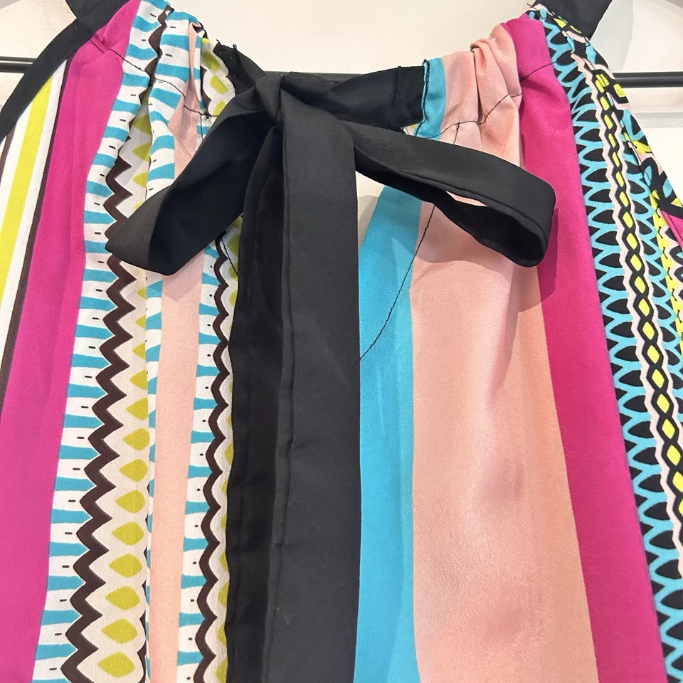 复古 Y2K 限量吊带上衣 尺寸 Med 棕色 弹力 领 童话节 波西米亚 — 第 4/4 张图片