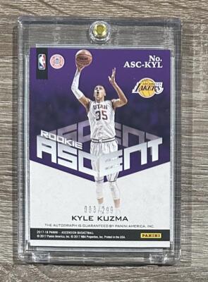 2017-18 Panini Ascension #ASC-KYL Kyle Kuzma Rookie Ascent AUTO 