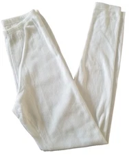 Small 6-8 Women's Thermal Knit Baselayer Pants by Duofold White