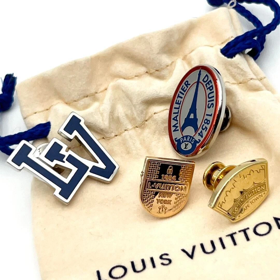 Louis Vuitton Men's Women's Pin Badge Brooch LV League