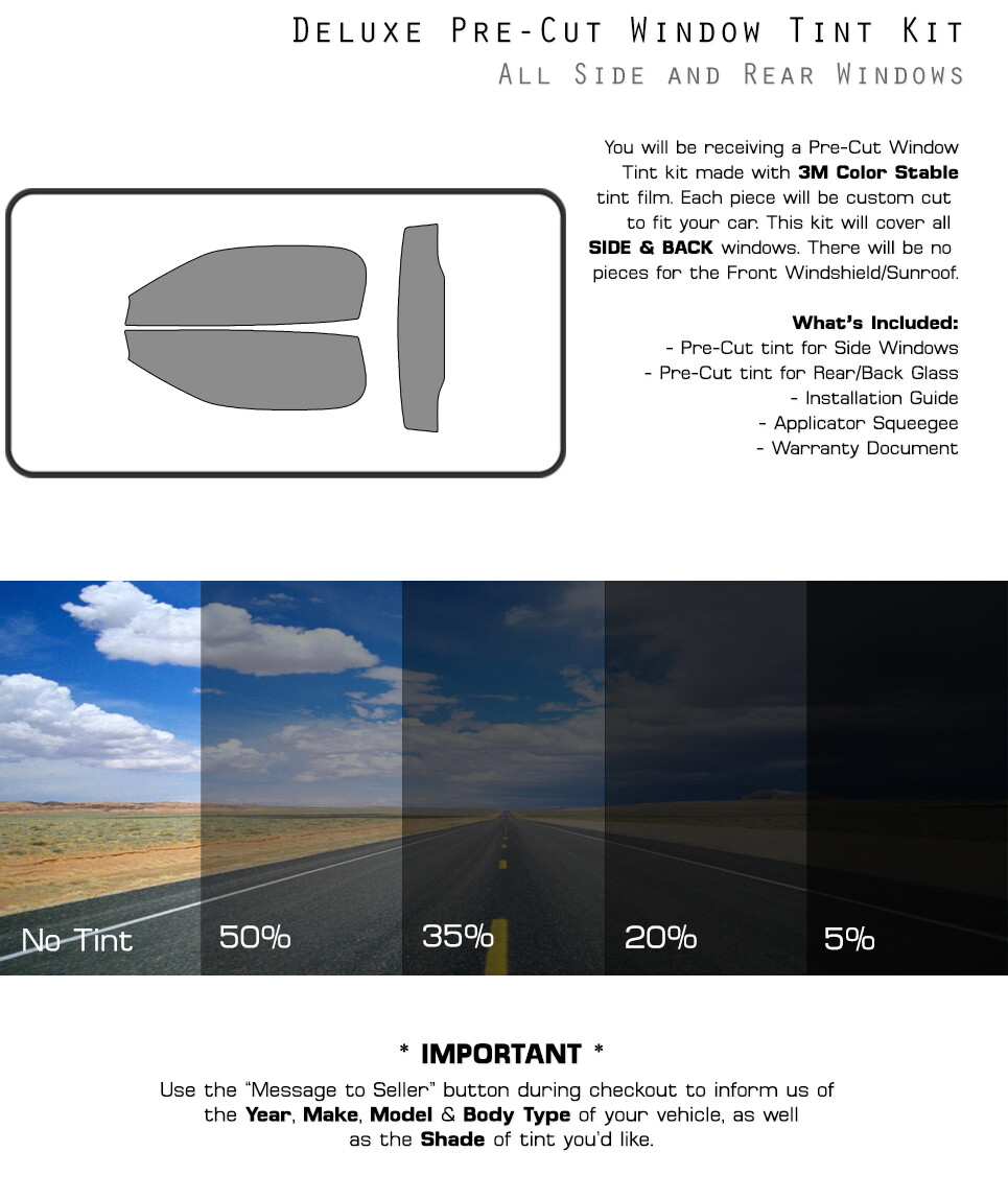 3M COLOR STABLE PreCut Window Tint Glass Film for Audi R8 Convertible 2020-2023