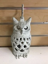 Cast Iron Owl Lantern Night Light Candle Patio Lamp Outdoor Wedding Garden Party