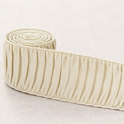 50 mm breites flaches Gummiband 90 cm Borte Bund Band plissierter Gürtel Gummiband - Bild 2 von 9
