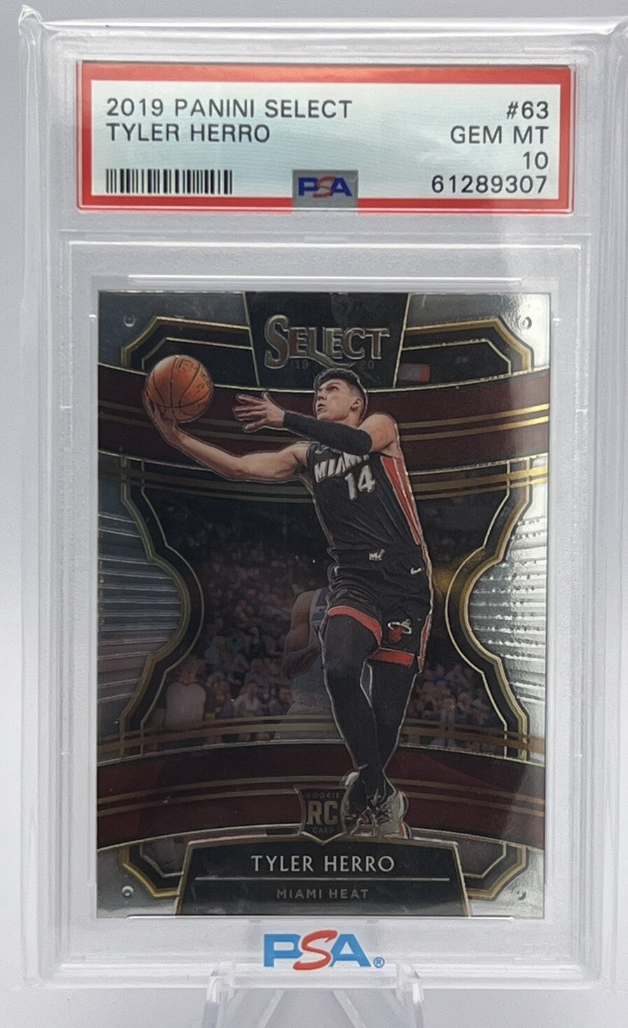 Tyler Herro RC 2019 Panini Select Concourse #63 PSA 10 Rookie Card